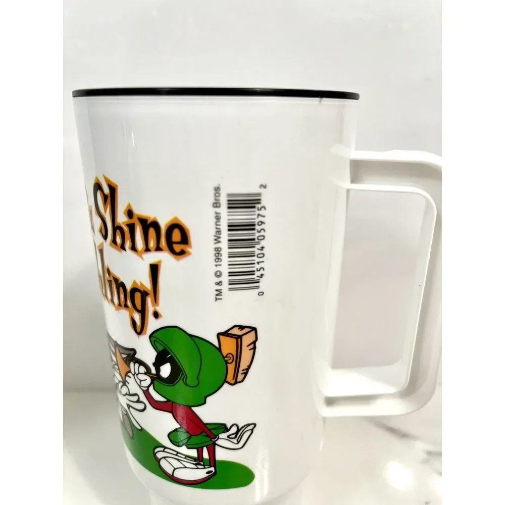 MARVIN THE MARTIAN Vintage 1990s Looney Tunes Warner Brothers Bowl Mug Bottle